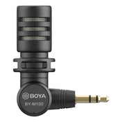 BOYA BY-M100 3.5mm Interface Mini Omnidirectional Condenser Microphone, Suitable for SLR Cameras Eurekaonline