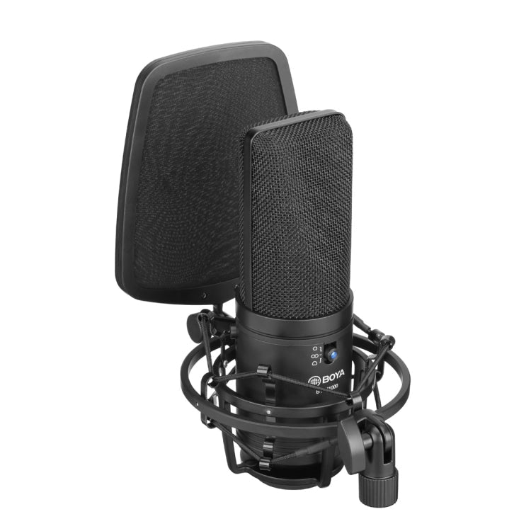 BOYA BY-M1000 Professional Recording Studio Cardioid Omnidirectional Switchable Microphone Eurekaonline