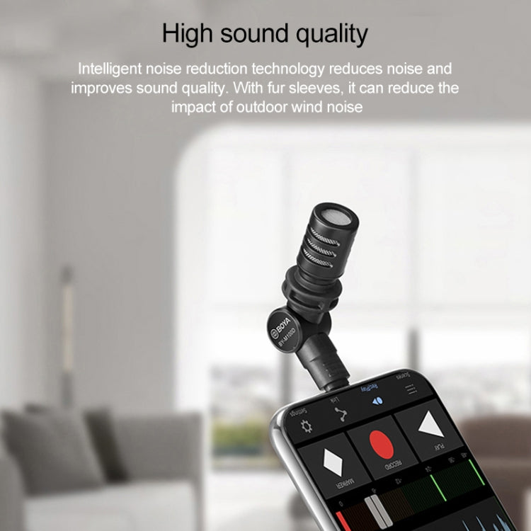 BOYA BY-M110 3.5mm Interface Mini Omnidirectional Condenser Microphone Eurekaonline