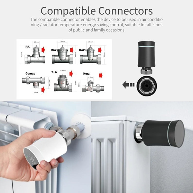 BRT-100 LED Display Temperature Control Valve(Grey) Eurekaonline