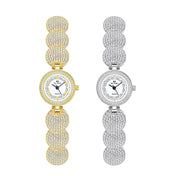 BS Bee Sister  FA1606 Diamond Inlaid Ladies Watch Jewelry Chain Watch(Gold) Eurekaonline