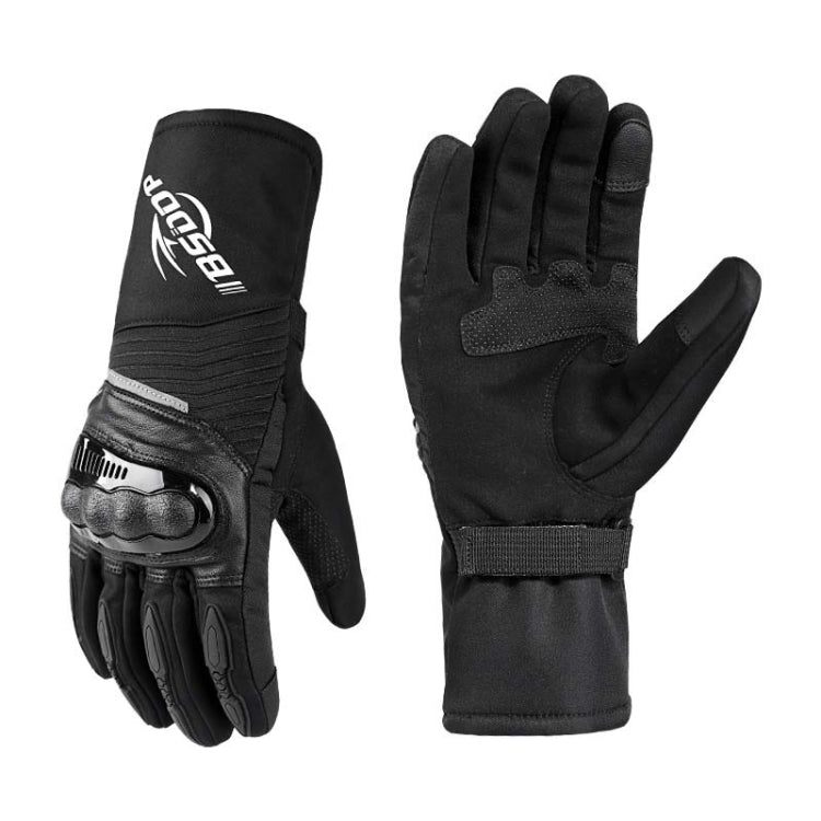 BSDDP RH-A0130 Outdoor Riding Warm Touch Screen Gloves, Size: M(Black) Eurekaonline