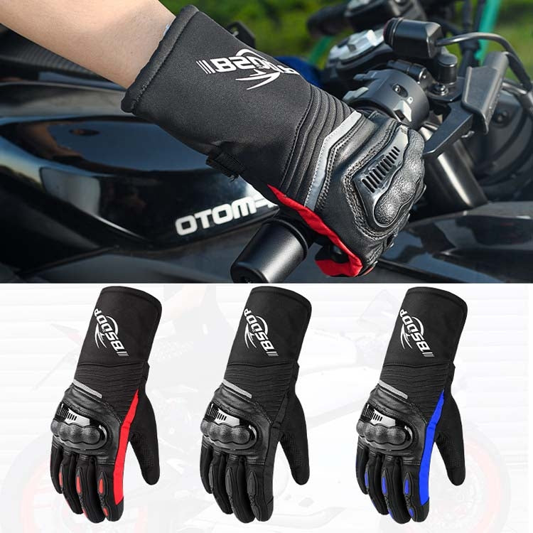 BSDDP RH-A0130 Outdoor Riding Warm Touch Screen Gloves, Size: M(Black) Eurekaonline