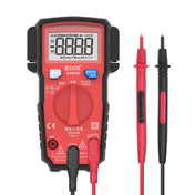 BSIDE ADMS6 High-precision Fully Automatic Small Digital Intelligent Multimeter with HD Digital Display & Shockproof Cover, Support Function Range Switch & Double-sided Pen Holder (Red) Eurekaonline