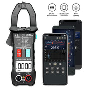 BSIDE  Bluetooth 5.0 6000 Words High Precision Smart AC Clamp Meter, Specification: ZT-5BQ+C3140 Clip Eurekaonline