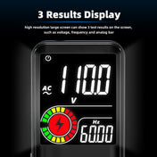 BSIDE Digital Multimeter 9999 Counts LCD Color Display DC AC Voltage Capacitance Diode Meter, Specification: S10 Dry Battery Version (Black) Eurekaonline