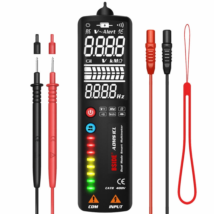 BSIDE Dual-Mode Smart Large-Screen Display Multimeter Electric Pen Portable Voltage Detector, Specification: ADMS1CL Eurekaonline