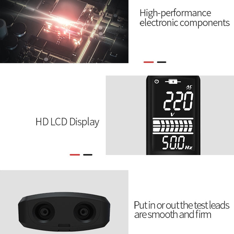 BSIDE Dual-Mode Smart Large-Screen Display Multimeter Electric Pen Portable Voltage Detector, Specification: ADMS1CL Eurekaonline