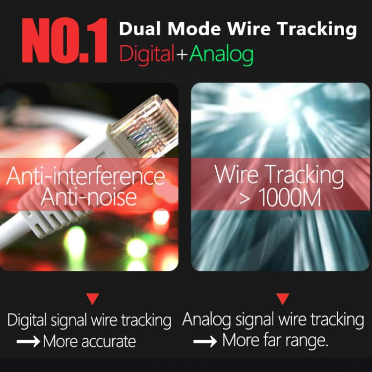 BSIDE FWT82 Analog And Digital Dual-Mode Anti-Interference Intelligent Line Finder Network Cable Tracker Eurekaonline