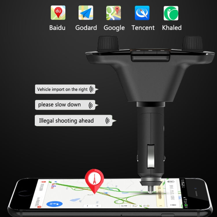 BT06 Dual USB Charging Smart Bluetooth 4.0 + EDR FM Transmitter MP3 Music Player Car Kit with 1.3 inch LED Screen, Support Bluetooth Call, TF Card & U Disk Eurekaonline