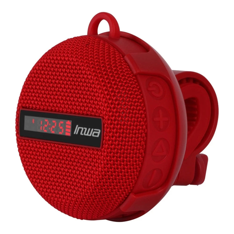 BT368 LED Digital Display Outdoor Portable IPX65 Waterproof Bluetooth Speaker(Red) Eurekaonline