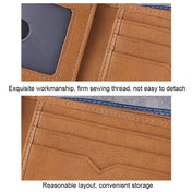 BULL CAPTAIN 032 Vintage Leather Wallets Coins Card Holder Wallet(Haze Blue) Eurekaonline