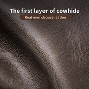 BULL CAPTAIN 037 First-Layer Cowhide Men Leather Wallet Driver License Coin Purse(Black) Eurekaonline