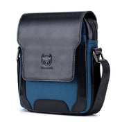 BULL CAPTAIN 999 Men Leather Diagonal Bag First-Layer Cowhide Multi-Function Shoulder Bags(Black) Eurekaonline