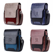 BULL CAPTAIN 999 Men Leather Diagonal Bag First-Layer Cowhide Multi-Function Shoulder Bags(Brown) Eurekaonline