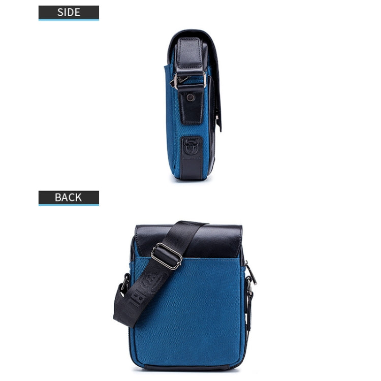 BULL CAPTAIN 999 Men Leather Diagonal Bag First-Layer Cowhide Multi-Function Shoulder Bags(Navy Blue) Eurekaonline