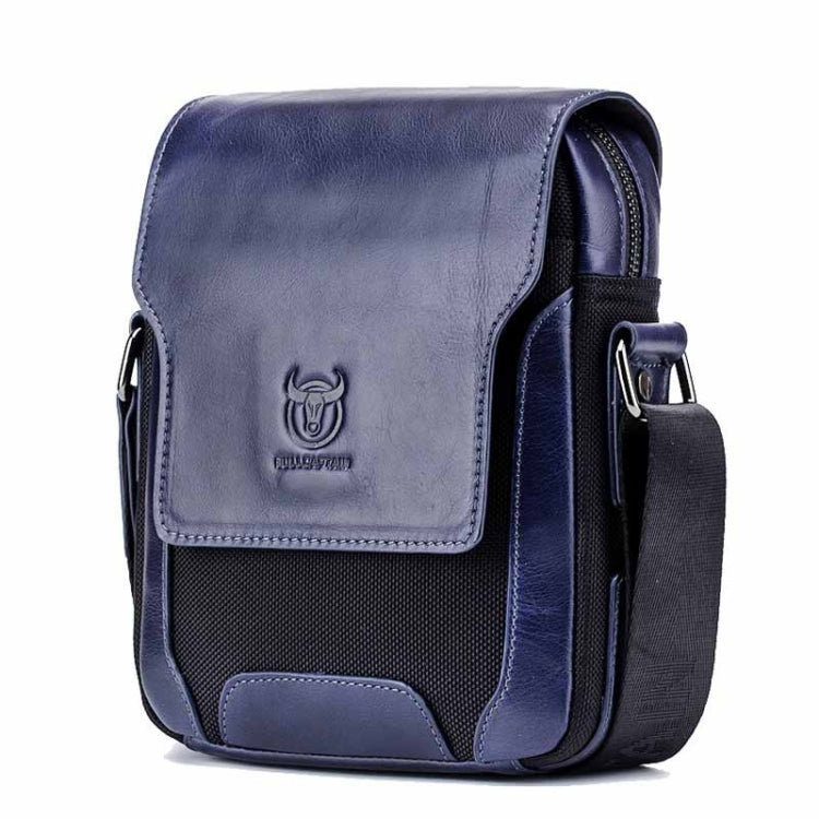 BULL CAPTAIN 999 Men Leather Diagonal Bag First-Layer Cowhide Multi-Function Shoulder Bags(Navy Blue) Eurekaonline