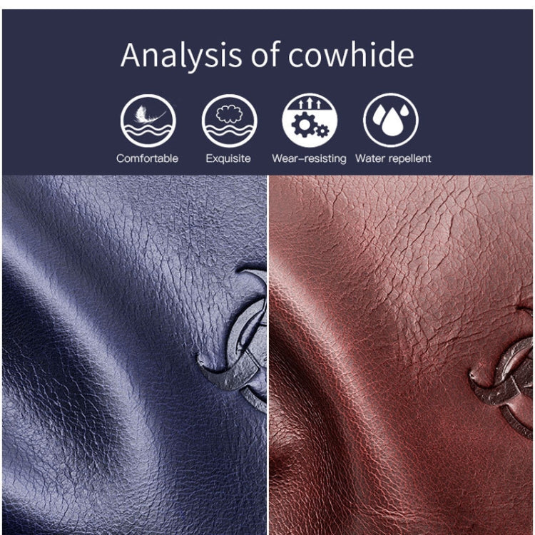 BULL CAPTAIN 9999 Leather Men Chest Bag First-Layer Cowhide Casual Shoulder Bag, Colour: Brown Eurekaonline