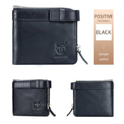 BULL CAPTAIN Anti-theft Brush Leather Wallet For Men(Black) Eurekaonline