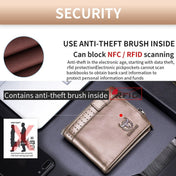 BULL CAPTAIN Anti-theft Brush Leather Wallet For Men(Black) Eurekaonline