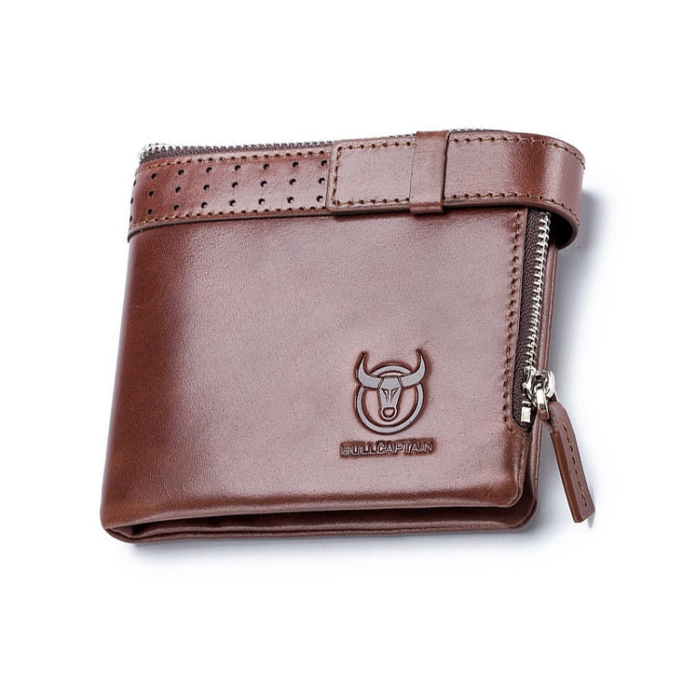 BULL CAPTAIN Anti-theft Brush Leather Wallet For Men(Brown) Eurekaonline