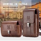 BULL CAPTAIN Multifunctional Leather Mobile Phone Small Waist Bag For Men(Horizontal Brown) Eurekaonline