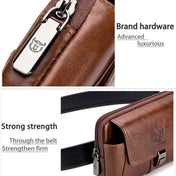 BULL CAPTAIN Multifunctional Leather Mobile Phone Small Waist Bag For Men(Horizontal Brown) Eurekaonline