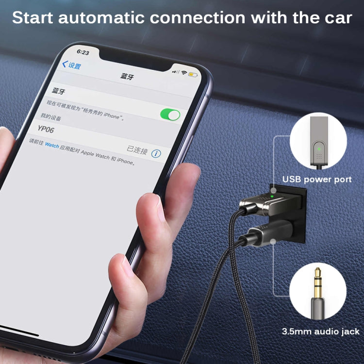 BY301 AUX Car Bluetooth 5.0 Receiver Mobile Call Bluetooth Adapter Eurekaonline