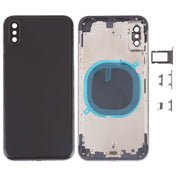 Back Cover with Camera Lens & SIM Card Tray & Side Keys for iPhone XS(Black) Eurekaonline