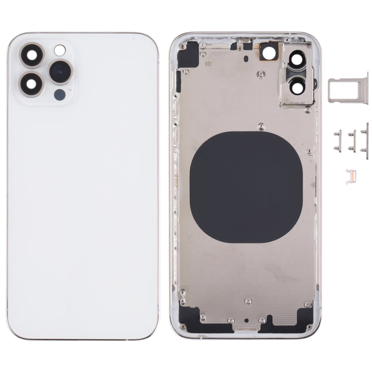 Back Housing Cover with Appearance Imitation of iP13 Pro for iPhone X(White) Eurekaonline