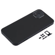 Back Housing Cover with SIM Card Tray & Side  Keys & Camera Lens for iPhone 12(Black) Eurekaonline