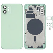Back Housing Cover with SIM Card Tray & Side  Keys & Camera Lens for iPhone 12(Green) Eurekaonline