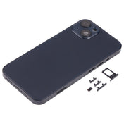 Back Housing Cover with SIM Card Tray & Side  Keys & Camera Lens for iPhone 13(Black) Eurekaonline