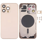 Back Housing Cover with SIM Card Tray & Side  Keys & Camera Lens for iPhone 13 Pro(Gold) Eurekaonline