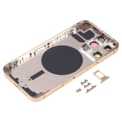 Back Housing Cover with SIM Card Tray & Side  Keys & Camera Lens for iPhone 13 Pro(Gold) Eurekaonline
