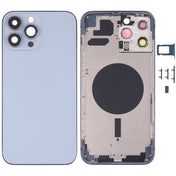 Back Housing Cover with SIM Card Tray & Side  Keys & Camera Lens for iPhone 13 Pro Max(Blue) Eurekaonline
