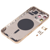 Back Housing Cover with SIM Card Tray & Side  Keys & Camera Lens for iPhone 13 Pro Max(Gold) Eurekaonline