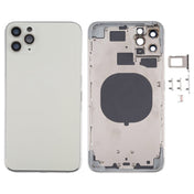 Back Housing Cover with SIM Card Tray & Side keys & Camera Lens for iPhone 11 Pro Max(Silver) Eurekaonline