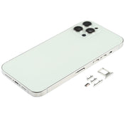 Back Housing Cover with SIM Card Tray & Side keys & Camera Lens for iPhone 12 Pro Max(White) Eurekaonline
