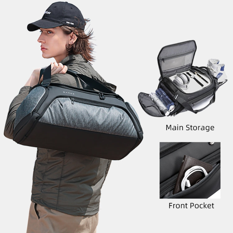 Bange BG-7561 Wet and Dry Separation Fitness Travel Bag for Men / Women, Size: 52 x 24 x 22cm(Grey) Eurekaonline