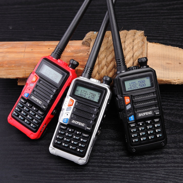Baofeng BF-UV5R Plus S9 FM Interphone Handheld Walkie Talkie, US Plug (Black) Eurekaonline