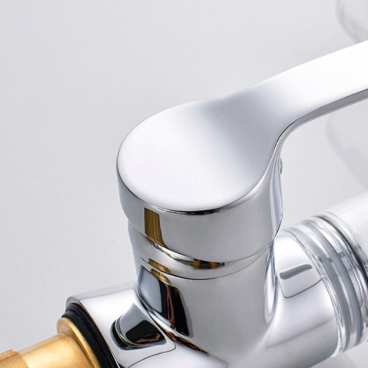 Bathroom Hot Cold Water Faucet Wine Glass Waterfall Faucet(Brown &Yellow) Eurekaonline