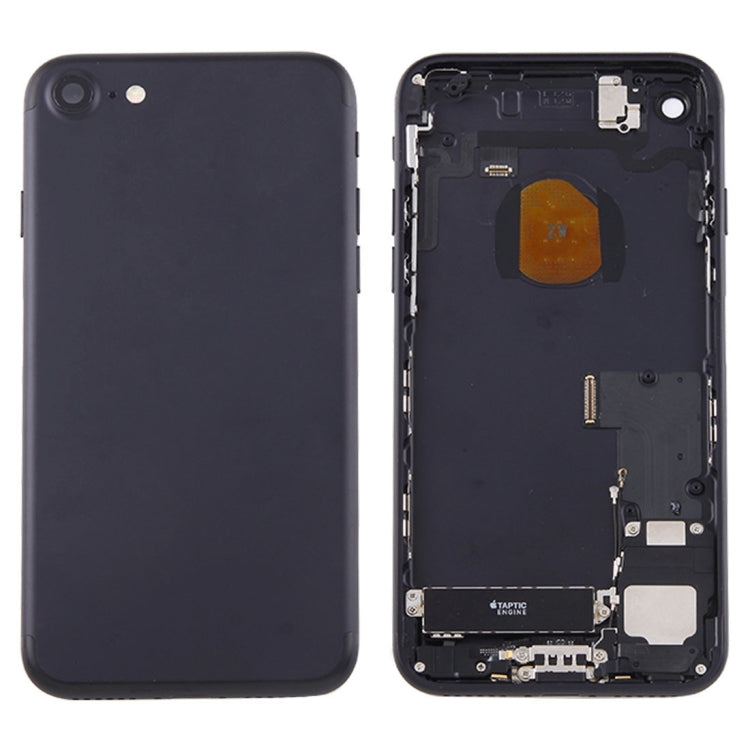 Battery Back Cover Assembly with Card Tray for iPhone 7 (Black) Eurekaonline