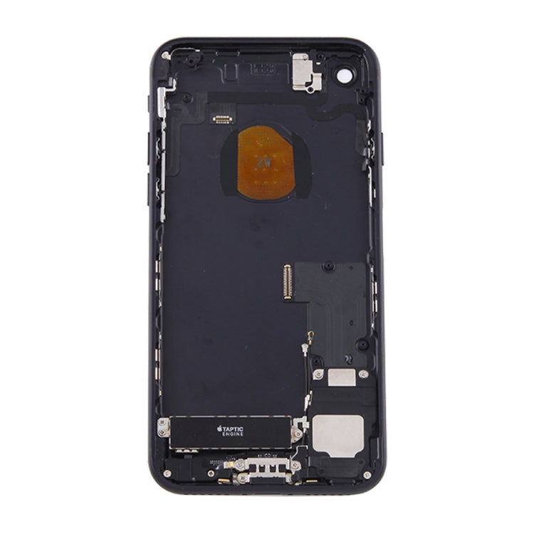 Battery Back Cover Assembly with Card Tray for iPhone 7 (Black) Eurekaonline