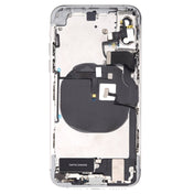 Battery Back Cover Assembly (with Side Keys & Speaker Ringer Buzzer & Motor & Camera Lens & Card Tray & Power Button + Volume Button + Charging Port + Signal Flex Cable & Wireless Charging Module) for iPhone XS(White) Eurekaonline