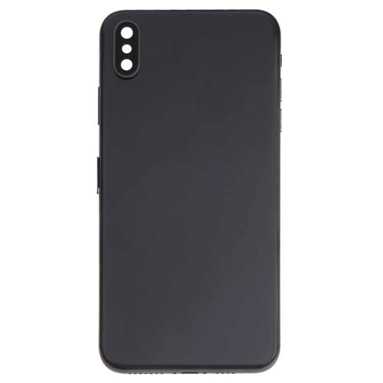 Battery Back Cover Assembly (with Side Keys & Speaker Ringer Buzzer & Motor & Camera Lens & Card Tray & Power Button + Volume Button + Charging Port + Signal Flex Cable & Wireless Charging Module) for iPhone XS(Black) Eurekaonline