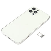 Battery Back Cover Assembly (with Side Keys & Speaker Ringer Buzzer & Motor & Camera Lens & Card Tray & Power Button + Volume Button + Charging Port & Wireless Charging Module) for iPhone 12 Pro(White) Eurekaonline