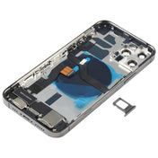 Battery Back Cover Assembly (with Side Keys & Speaker Ringer Buzzer & Motor & Camera Lens & Card Tray & Power Button + Volume Button + Charging Port & Wireless Charging Module) for iPhone 12 Pro(Black) Eurekaonline