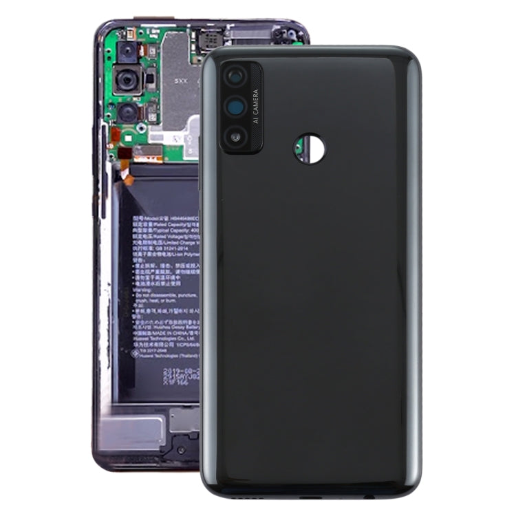 Battery Back Cover with Camera Lens Cover for Huawei P smart 2020(Black) Eurekaonline