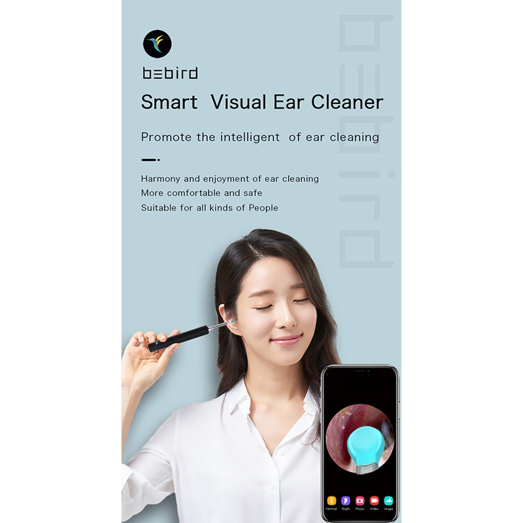 Bebird C3 4.5mm Wireless Wifi High-definition Visual Ear Spoon 3 Million Pixels Out Ear Visual Ear Spoon with IP67 Waterproof(White) Eurekaonline